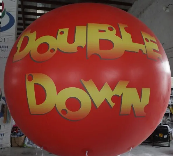 Red Yellow Helium Double Down Sphere - Helium Spheres Gallery Image