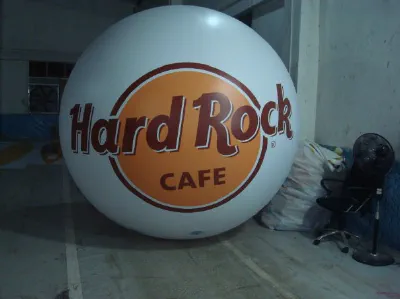 White Brown Helium Hard Rock Cafe Sphere - Helium Spheres Gallery Image