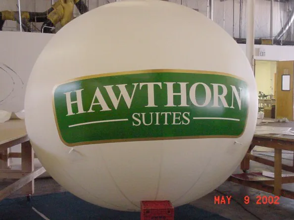 White Green Helium Hawthorn Suites Sphere - Helium Spheres Gallery Image