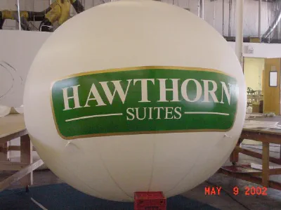 White Green Helium Hawthorn Suites Sphere - Helium Spheres Gallery Image