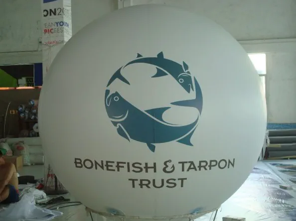 White Helium Bonefish Tarpon Trust Sphere - Helium Spheres Gallery Image