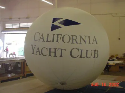 White Helium California Yachat Club Sphere - Helium Spheres Gallery Image