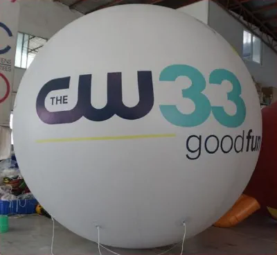 White Helium The Cw33 Good Fun Sphere - Helium Spheres Gallery Image
