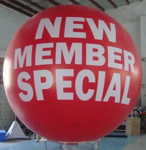 White Red Helium New Member Special Sphere - Helium Spheres Gallery Image