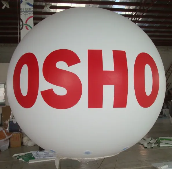 White Red Helium Osho Sphere - Helium Spheres Gallery Image
