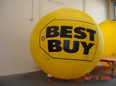 Yellow Black Helium Best Buy Sphere - Helium Spheres Gallery Image