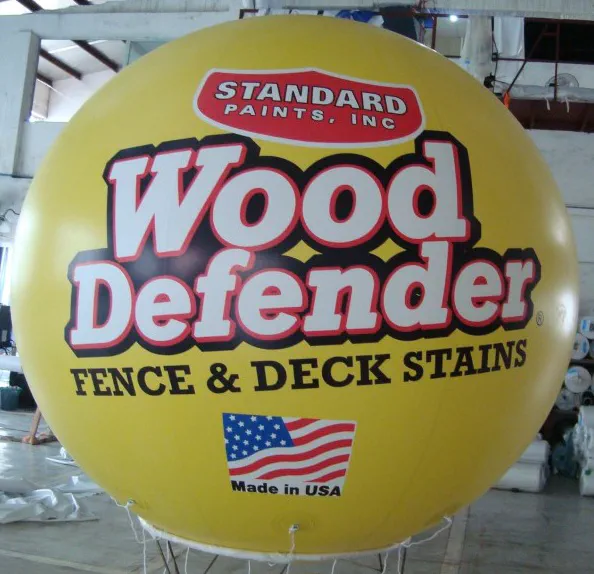 Yellow Helium Wood Defender Sphere - Helium Spheres Gallery Image