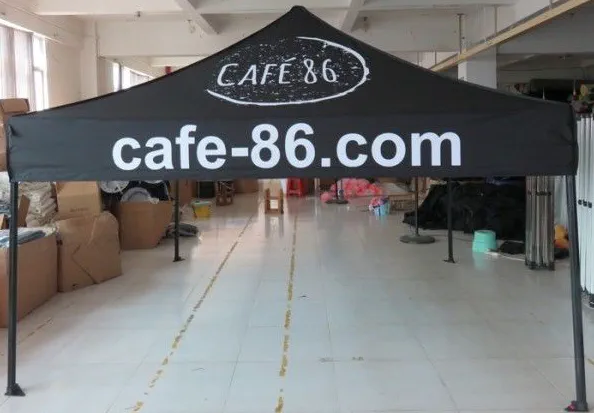 Black Custom Cafe 86 Tent - Popup Tents Gallery Image