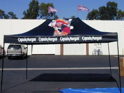 Black Custom Captain Morgan Tent - Popup Tents Gallery Image