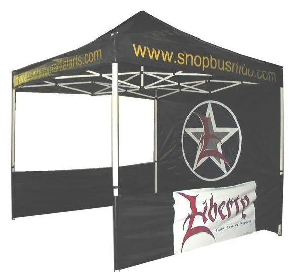 Black Custom Shopbusrido Tent - Popup Tents Gallery Image