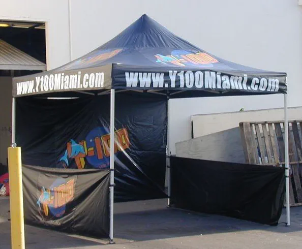 Black Custom Y100Miami Tent - Popup Tents Gallery Image
