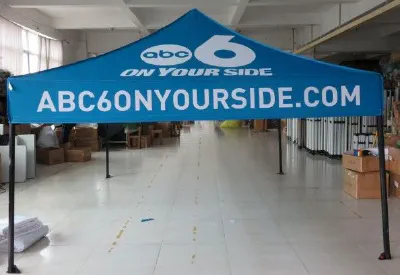 Blue Custom Abc6 Tent - Popup Tents Gallery Image