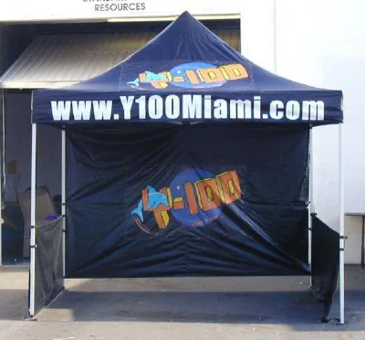 Blue Custom Y100Miami Tent - Popup Tents Gallery Image