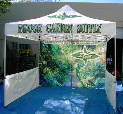 Blue White Custom Igs Tent - Popup Tents Gallery Image