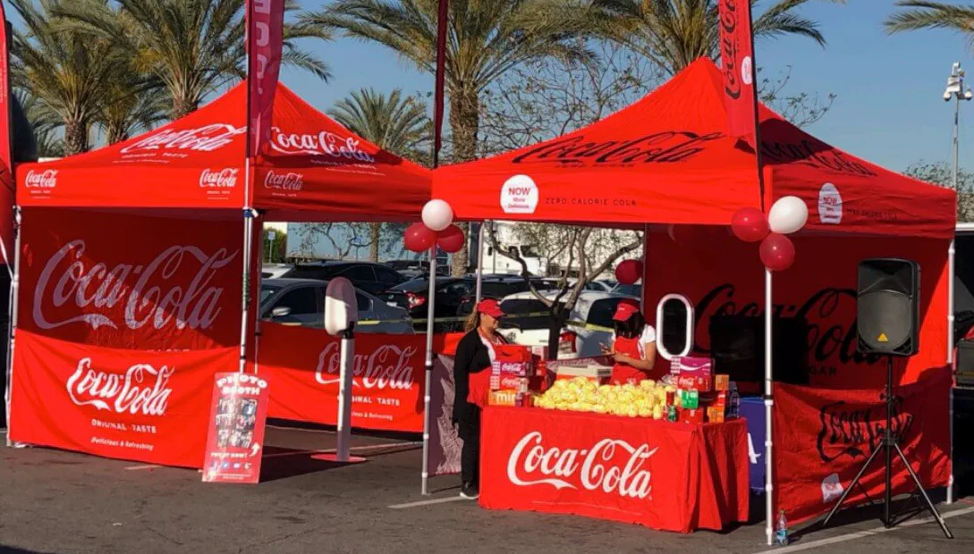 Coke Tent Pic 1 - Popup Tents Gallery Image