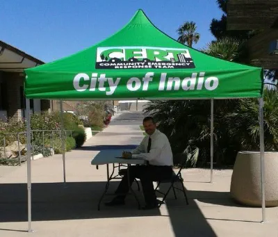 Green Custom Cert Tent - Popup Tents Gallery Image