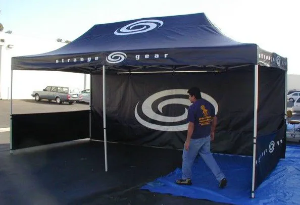 Navy Blue Custom Strange Gear Tent - Popup Tents Gallery Image