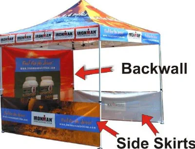 Red Custom Ironman Tent - Popup Tents Gallery Image