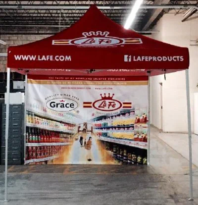 Red Custom Lafe Products Tent - Popup Tents Gallery Image