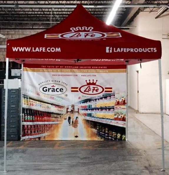 Red Custom Lafe Products Tent - Popup Tents Gallery Image