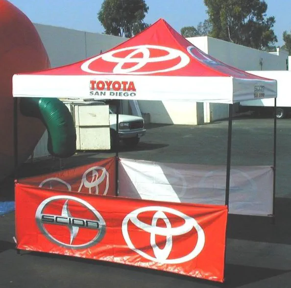 Red White Custom Toyota Tent - Popup Tents Gallery Image