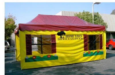 Red Yellow Custum Home Loan Specialists Tent - Popup Tents Gallery Image