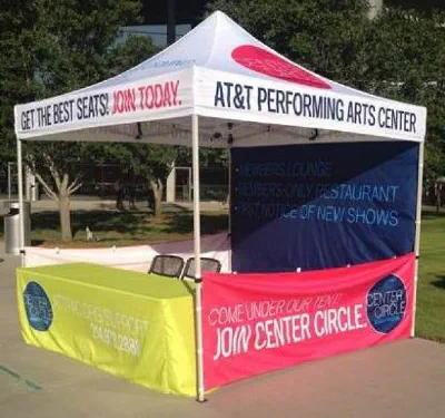 White Custom Atandt Performing Art Center Tent - Popup Tents Gallery Image