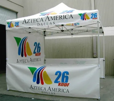 White Custom Azteca America Tent - Popup Tents Gallery Image
