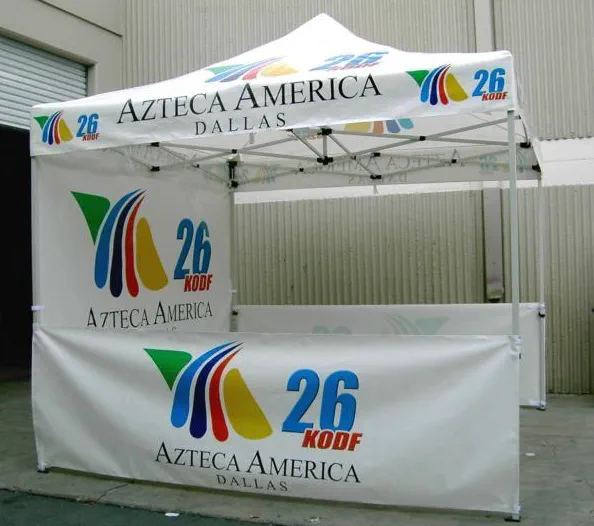 White Custom Azteca America Tent - Popup Tents Gallery Image