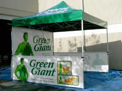 White Green Custom Green Giant Tent - Popup Tents Gallery Image
