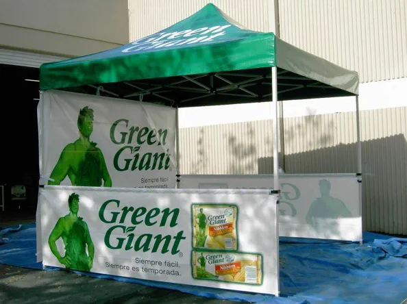 White Green Custom Green Giant Tent - Popup Tents Gallery Image