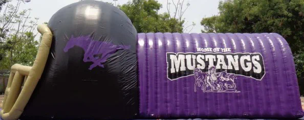 Black Pueple Football Mustanges Tunnel - Football Tunnels Gallery Image