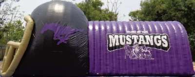 Black Pueple Football Mustanges Tunnel - Football Tunnels Gallery Image