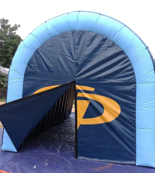 Black Skyblue Football Tunnel - Football Tunnels Gallery Image
