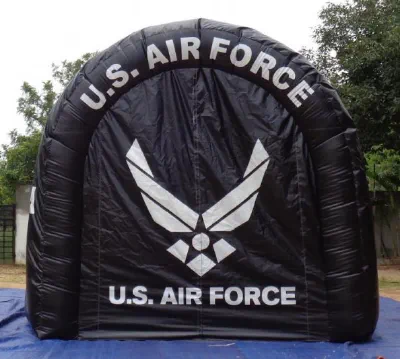 Black White Football U.S.Air Force Tunnel - Football Tunnels Gallery Image