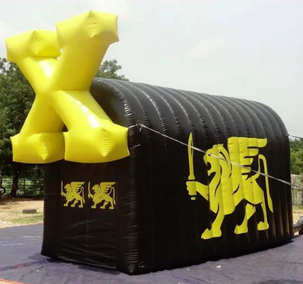 Black Yellow Football X Tunnel - Football Tunnels Gallery Image