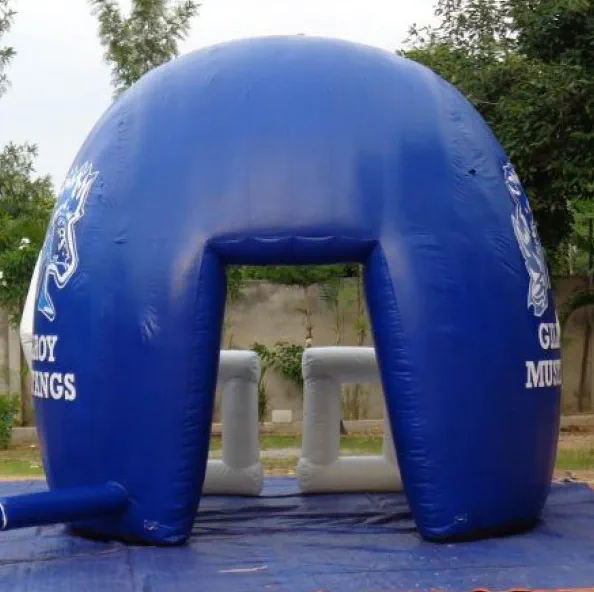 Blue White Football Gilroy Tunnel - Football Tunnels Gallery Image