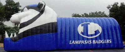 Blue White Football Lampasas Badgers Tunnel - Football Tunnels Gallery Image