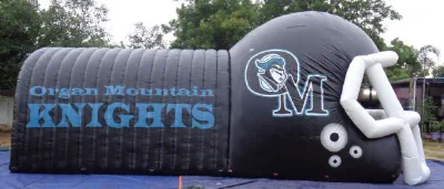 Blue White Football Organ Mountain Kinghts Tunnel - Football Tunnels Gallery Image