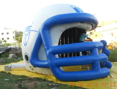 Blue White Football Tunnel - Football Tunnels Gallery Image