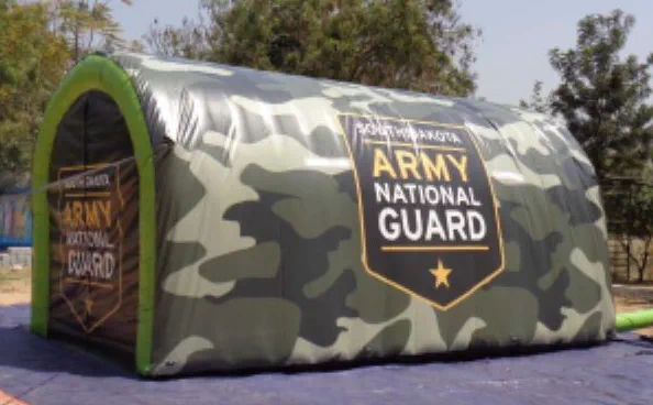 Green Football Army National Guard Tunnel - Football Tunnels Gallery Image