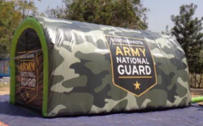 Green Football Army National Guard Tunnel - Football Tunnels Gallery Image