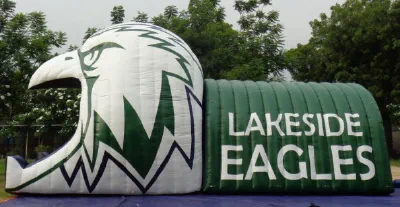 Green White Football Lakeside Eagles Tunnel - Football Tunnels Gallery Image
