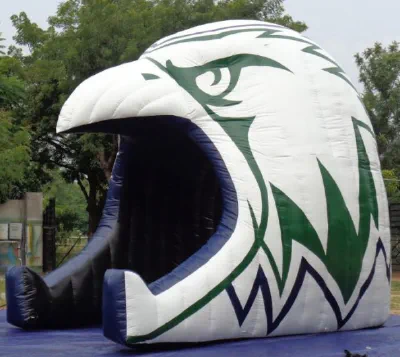 Green White Football Tunnel - Football Tunnels Gallery Image