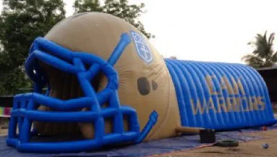 Light Yellow Football Cak Warriors Tunnel - Football Tunnels Gallery Image