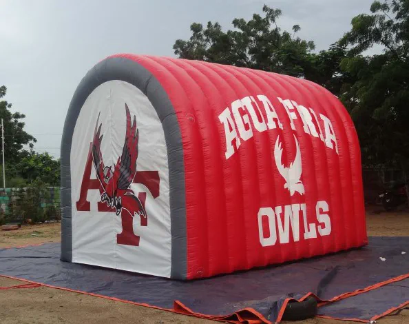 Red White Football Agua Fria Owls Tunnel - Football Tunnels Gallery Image