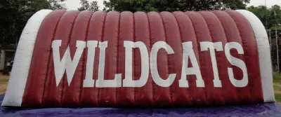 Red White Football Wildcats Tunnel - Football Tunnels Gallery Image