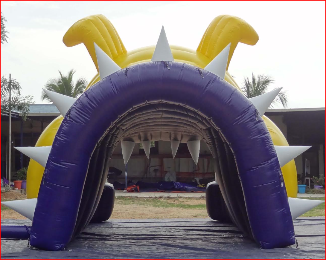 Bulldog Mascot Football Tunnel Rear View - Football Tunnels Gallery Image