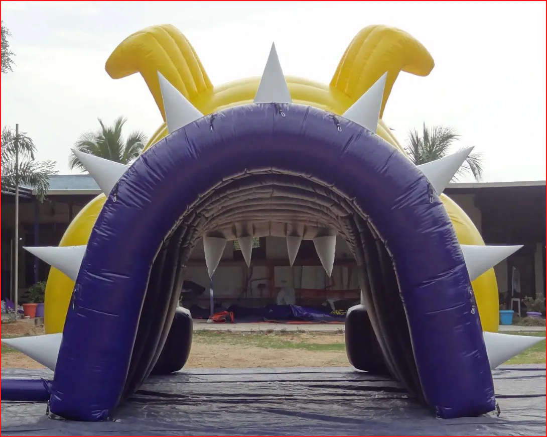 Bulldog Mascot Football Tunnel Rear View - Football Tunnels Gallery Image