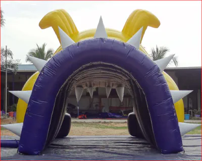 Bulldog Mascot Football Tunnel Rear View - Football Tunnels Gallery Image